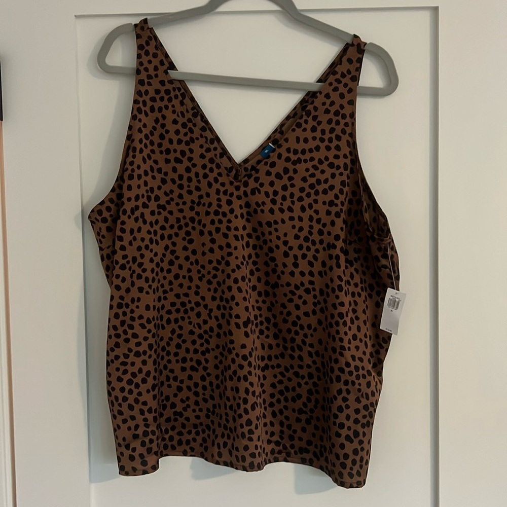 NWT Old Navy leopard print camisole size XL